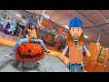 Handyman Hal Fun with Pumpkins | Pumpkin Roller | Carve Pumpkins for Kids