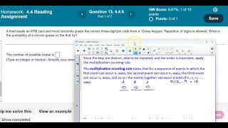 Math 14 HW 4.4.5  What is the probability of a correct guess on the first​ try?