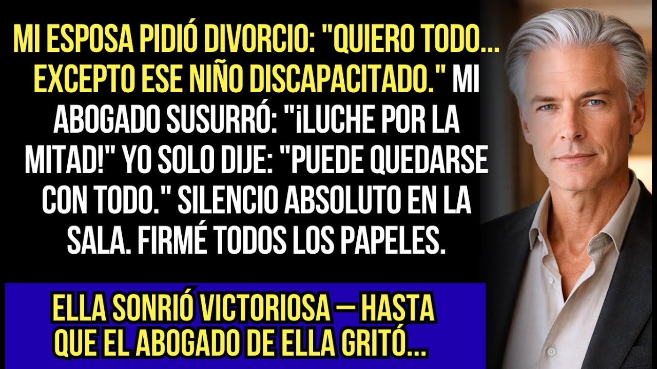 En El Divorcio, Mi Esposa Quería Todo — Excepto Nuestro Hijo Discapacitado...