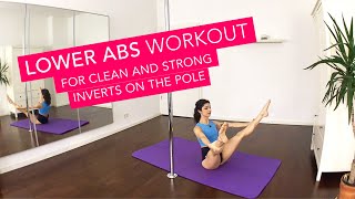 Lower abs workout for strong and clean pole inverts (8min follow along)