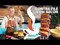 Contra Filé com Bacon e Pão de Alho I Churrasqueadas