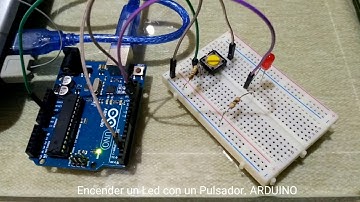 Encender un Led con Pulsador. ARDUINO
