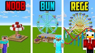 Minecraft NOOB vs BUN vs REGE Challenge : Parc De Distracții GROZAV !!!