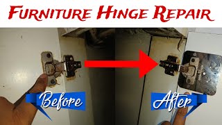 Furniture Hinge Repair || Hinge Repair plate || Kitchen cabinet Hinge Repair |  Hinge Repair tools