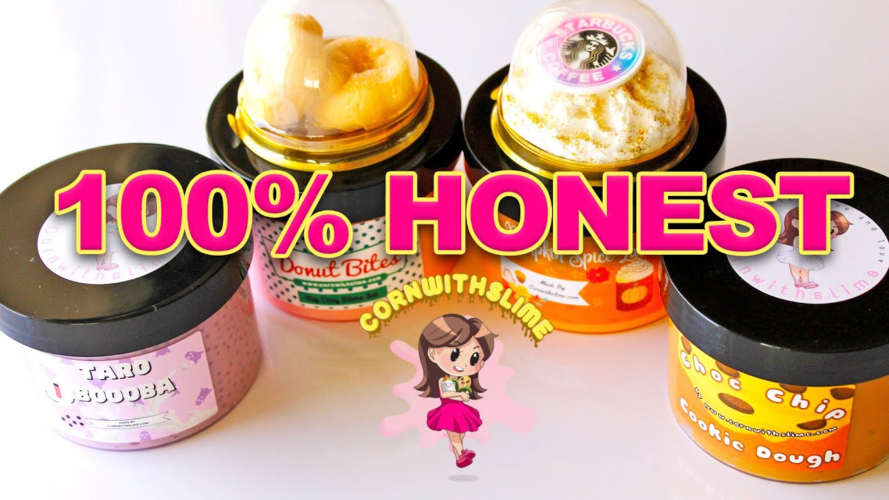 Corn with Slime Review / ASMR (Donut Bites!!)