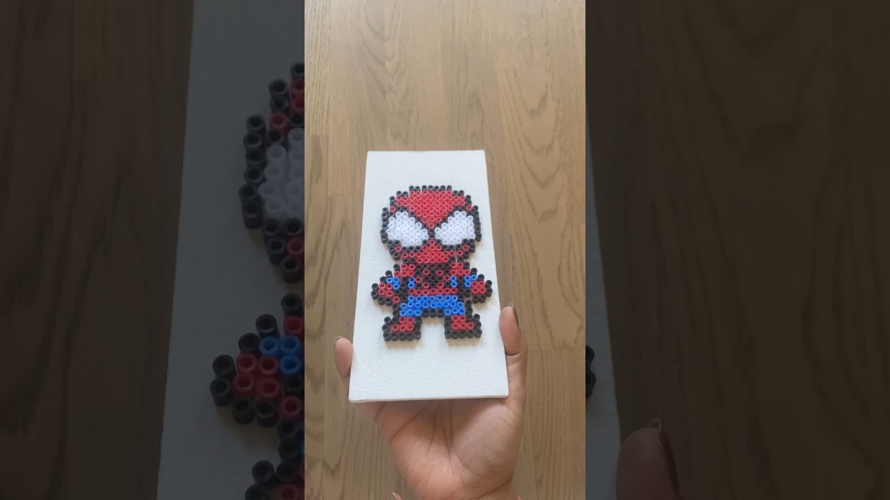 Perler Beads SpiderMan Creation | Reverse Video 
