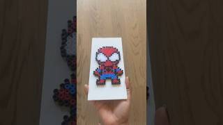 Perler Beads SpiderMan Creation | Reverse Video #shorts #ytshorts #reversevideos #perlerbeads