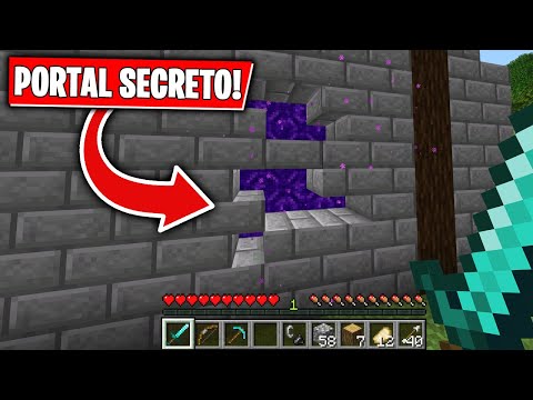 Encuentro un PORTAL SECRETO en una ALDEA de MINECRAFT ? ¡MILLONES DE DIAMANTES!