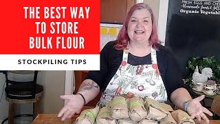 The BEST Way To Store Bulk Flour | Start preparing NOW  #tips  #tutorial #preparation