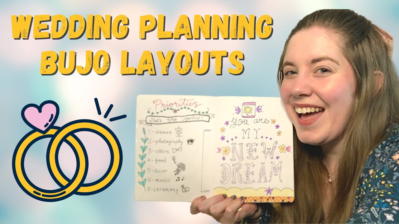 Wedding Planning Bullet Journal Layouts Countdown, Venue Questions