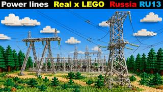 Power lines Real x LEGO, Russia RU13. (405) Power lines Real x LEGO, Russia RU13. (405)