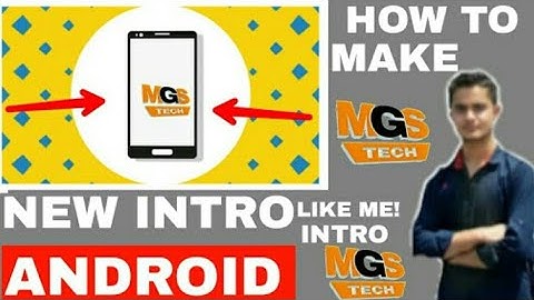 How To Make A Cool 2D Intro ( Like MGS TECH )