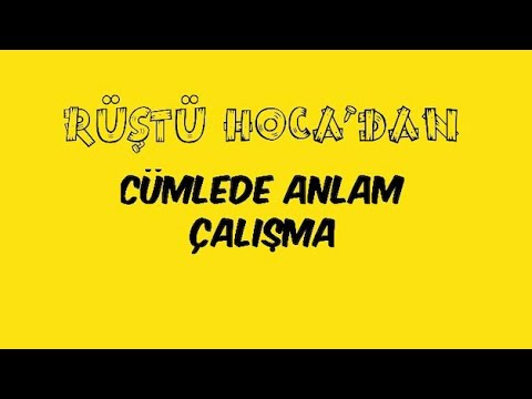 90) Cümlede Anlam