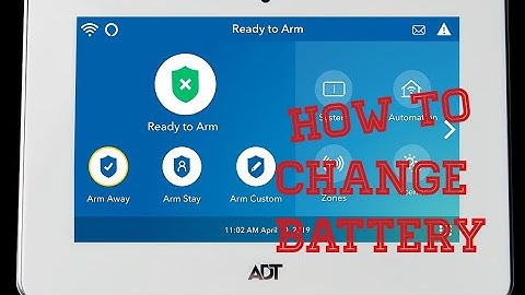 How to change battery on ADT home security monitor