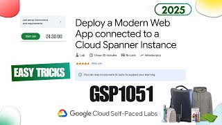 Deploy a Modern Web App connected to a Cloud Spanner Instance | GSP1051 | #googlecloud #qwiklabs