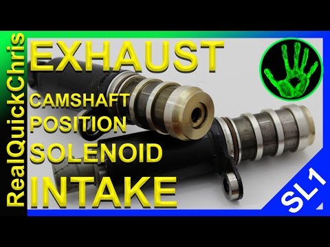 how to replace an exhaust and/or intake camshaft position solenoid