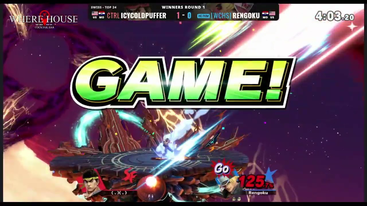 The Bair House 22 - Rengoku (Terry) vs icycoldpuffer (Ryu, Little Mac) - SSBU Singles