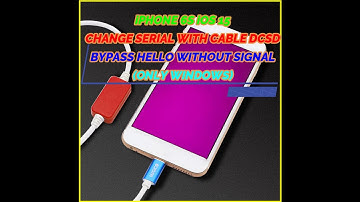 iPHONE 6S iOS 15 CHANGE SERIAL. BYPASS HELLO WITHOUT SIGNAL BY 67CAFERACER(WINDOWS +CABLE DCSD)