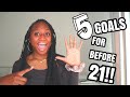 5 FINANCIAL GOALS TO REACH BEFORE YOU TURN 21| Financial goals for beginners!!