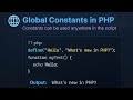 “PHP Constants Explained | constant() vs define() | Full Guide for Beginners (2025 Update)”