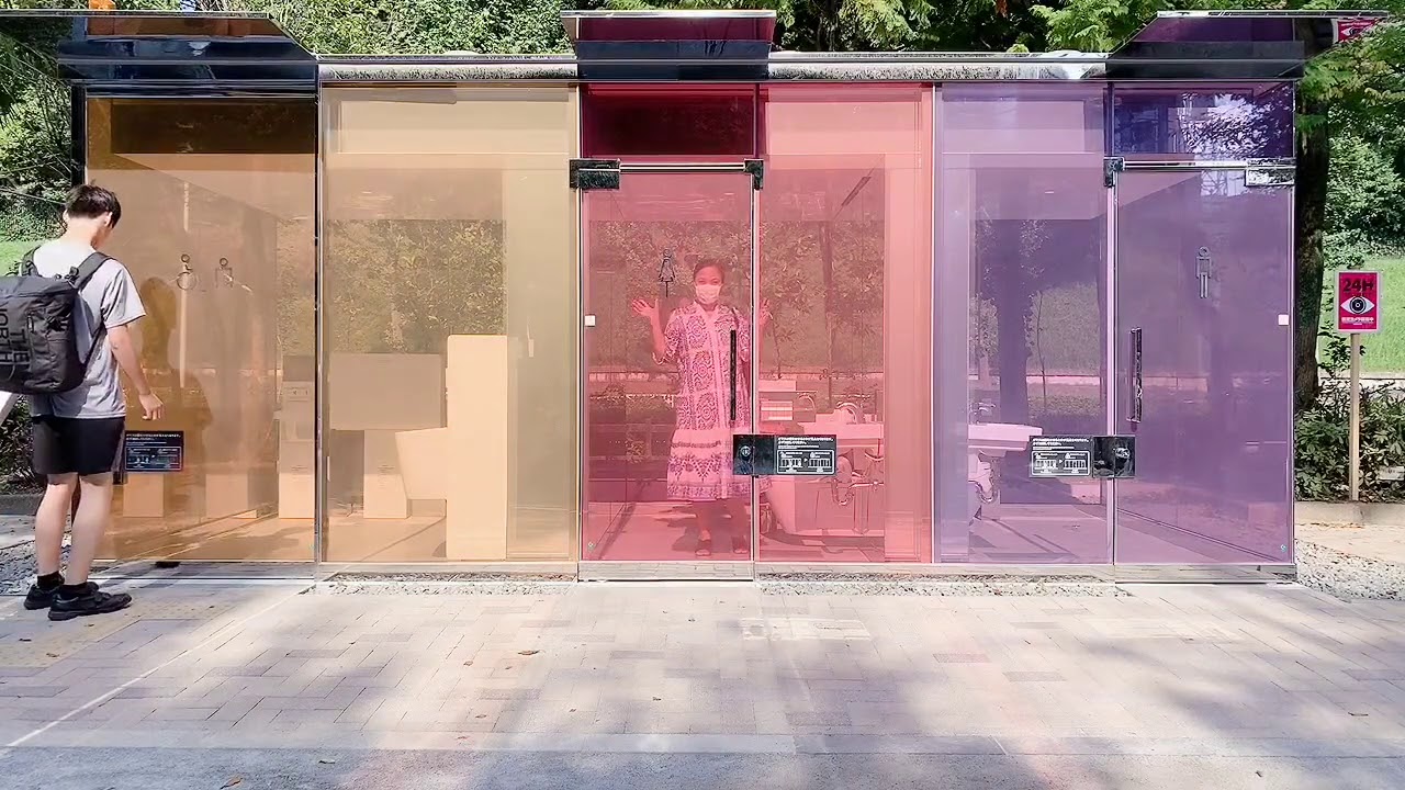 New Japanese Transparent Toilet.