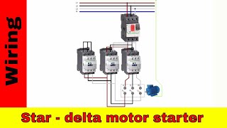 Wiring star-delta motor starter. Power and control circuit. by AboutElectricity 29,787 views 6 years ago 4 minutes, 34 seconds