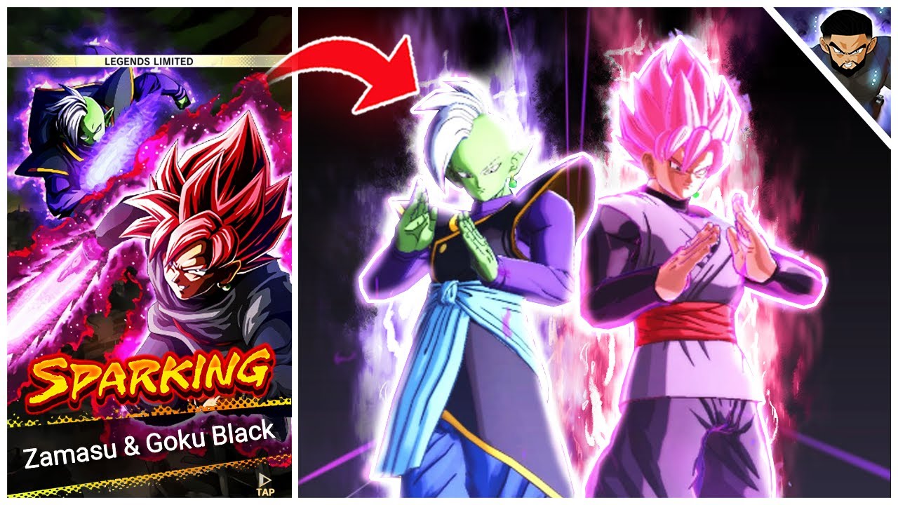 Goku Black SSJR and Zamasu From Dragon Ball Super