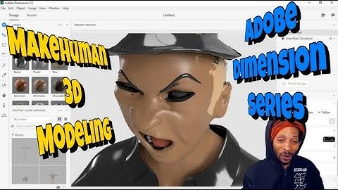 Adobe Dimension - MakeHuman 3D Modeling