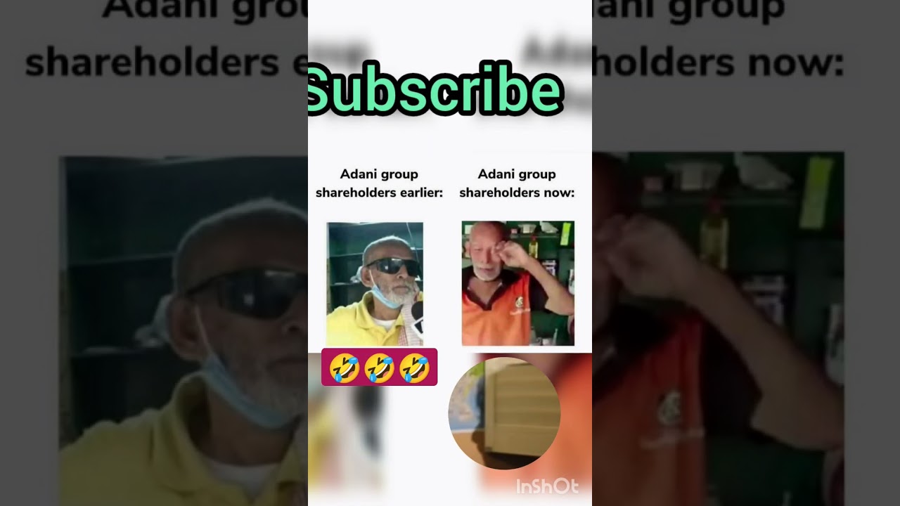 adani memes|| adani investers then vs now 