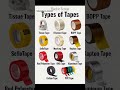 #types of tapes#information#knowledge#subscribemychannel