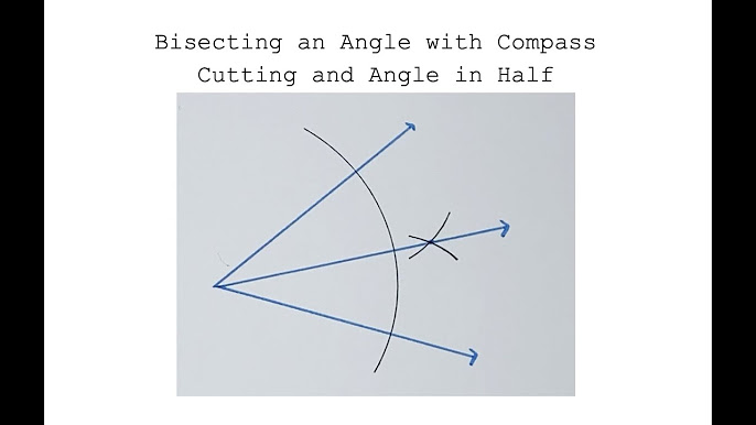 Geometric constructions: angle bisector (video)