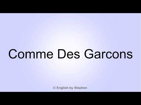 comme des garcons to english