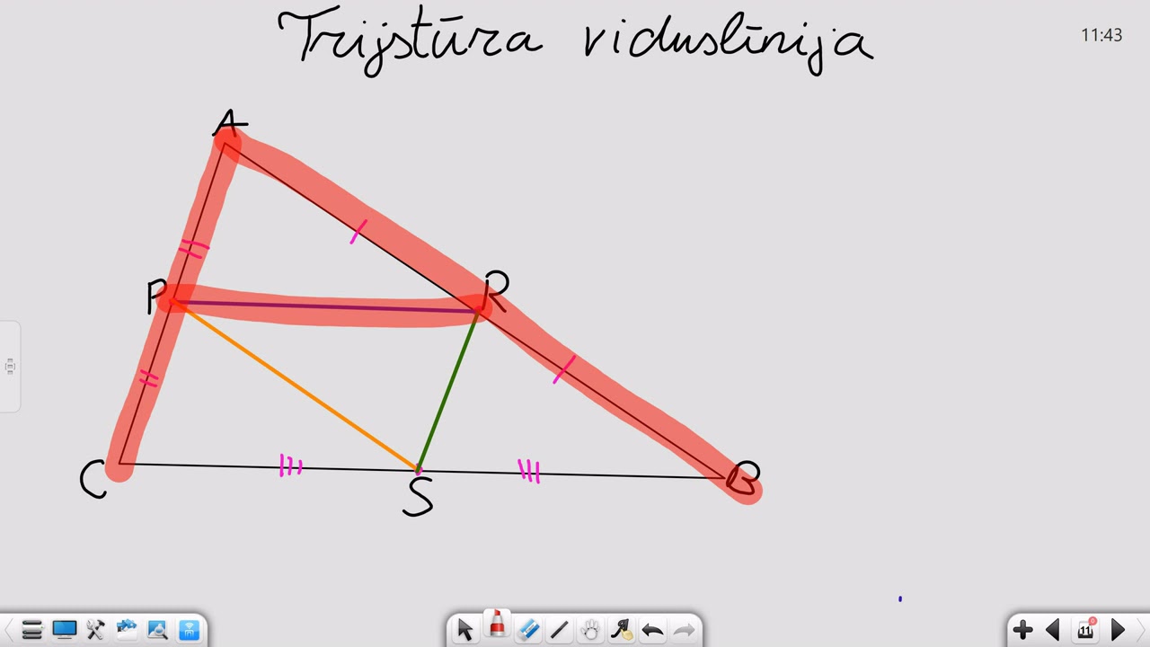 Trijstūra viduslīnija