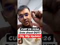 CUET UG 2026 Datesheet Out? 😳 | CUET UG 2026 Exam City Slip Update!