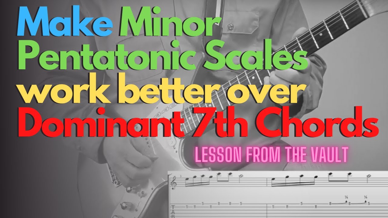 Watch Making Your Minor Pentatonic Scale Licks work over a Dominant Chord on YouTube Watch Making Your Minor Pentatonic Scale Licks work over a Dominant Chord on YouTube