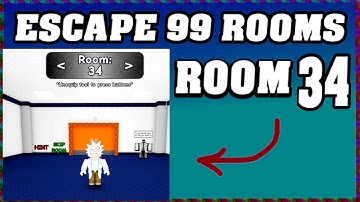 ROOM 34 ESCAPE 99 ROOMS Roblox Walkthrough [Full Guide English] 🗝️