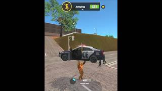 Rope Hero Vice Town (stone man fight police man car) car robot vs mountain man #shorts #games screenshot 2