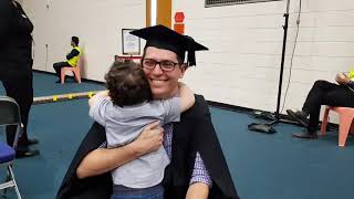 Adorable Toddler Cheers On Daddy As He Graduates College