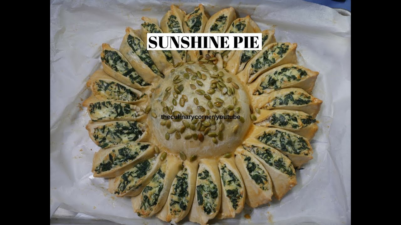 Sunshine Pie/ Spinach and Ricotta pull apart pie YouTube
