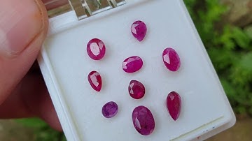 Rubies From Jegdalak Mine Afghanistan | Unheated | Natural