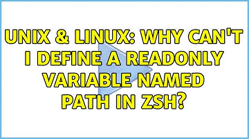 Unix & Linux: Why can