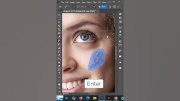 How to remove tattoo from skin in Adobe Photoshop #shorts #tutorial