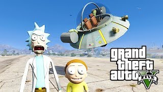 RICK AND MORTY GTA 5 MOD - SAVING MR. POOPYBUTTHOLE Episode 1 SPACE TRAVEL!!!