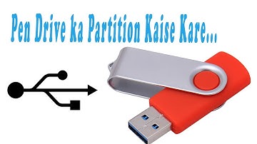How to Create Partition in Pen Drive| howto makepartition in USB| पेन ड्राइव में पार्टीशन कैसे बनाएं