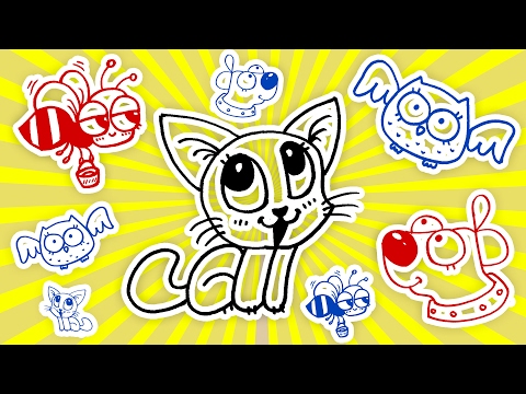 How To Draw COOL Animals From Words L 5-MINUTE CRAFTS