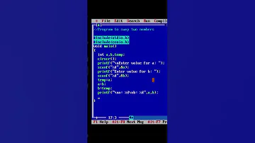 C Program To Swap Two Numbers 