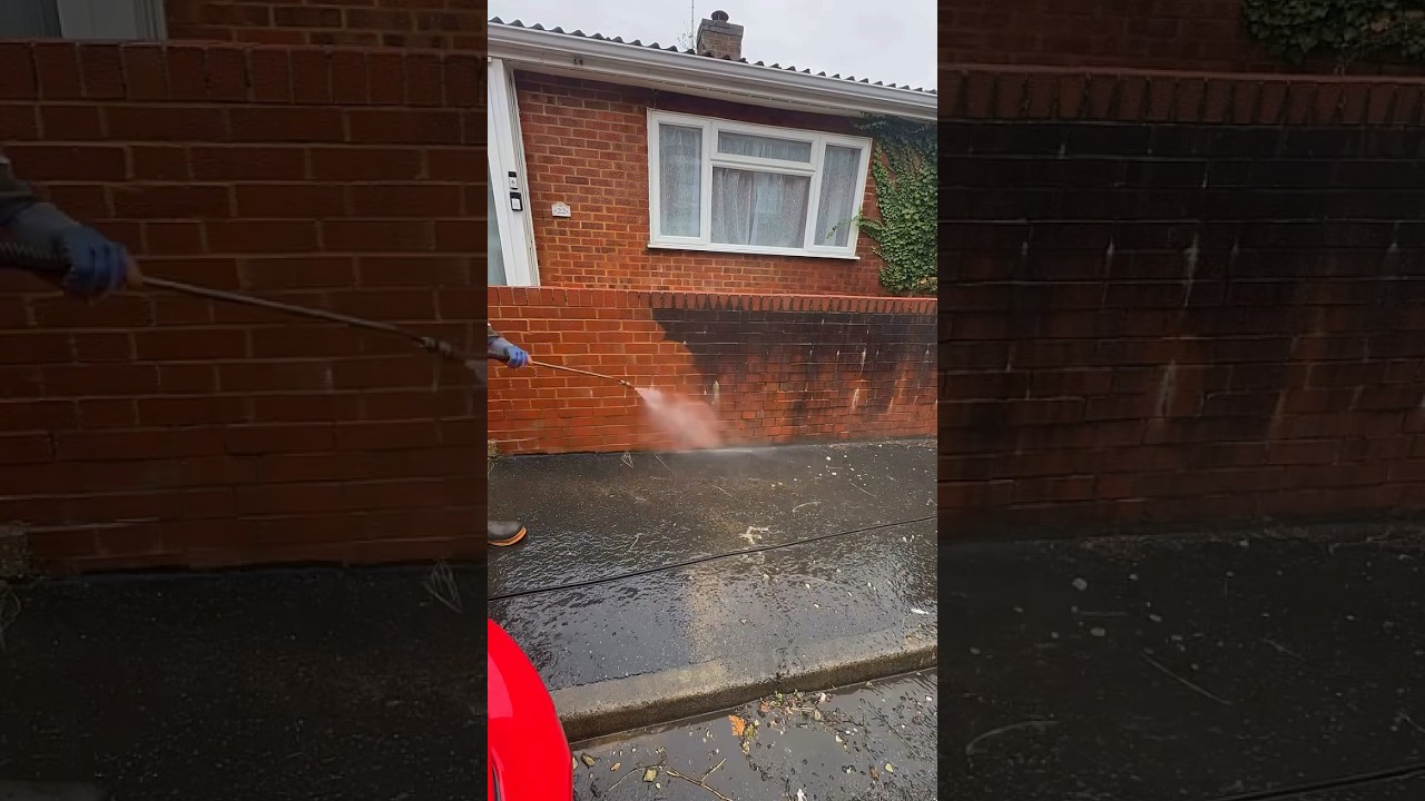 Watch how satisfying pressure washing can be😌 
