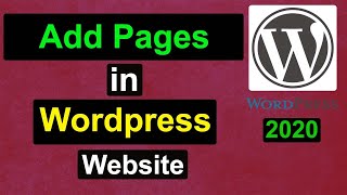 How To Add Pages In Wordpress Website In Urdu Hindi - Wordpress Training - WP # 8