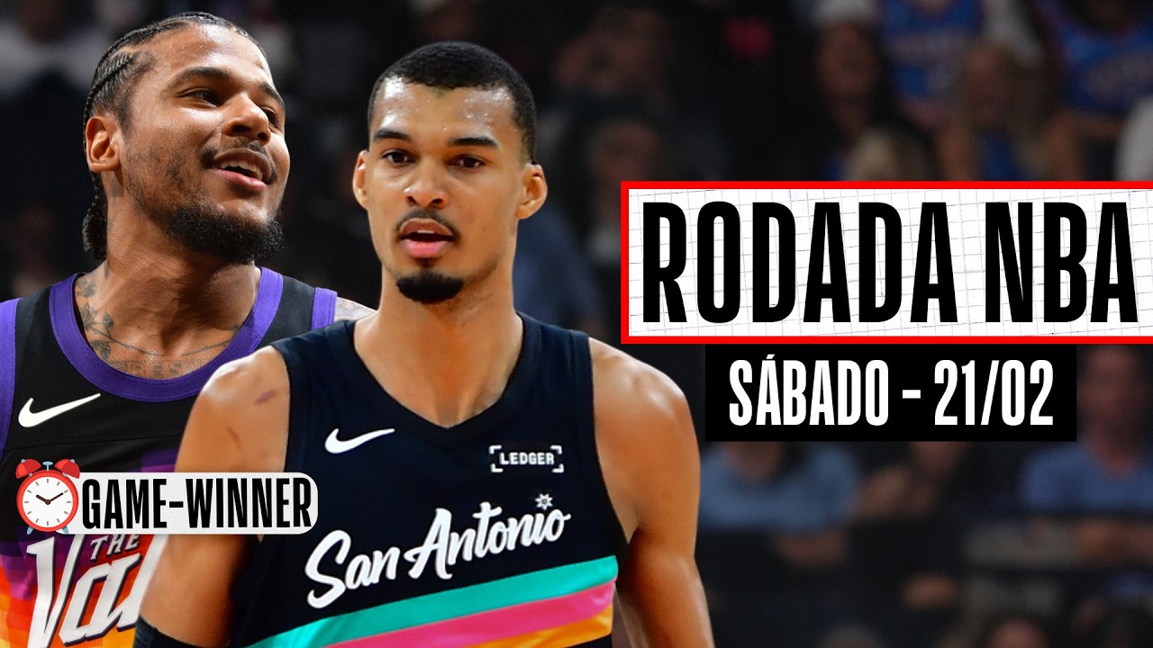 WEMBY arrebenta pelos SPURS; GREEN faz GAME-WINNER em jogão - Rodada NBA 21/02