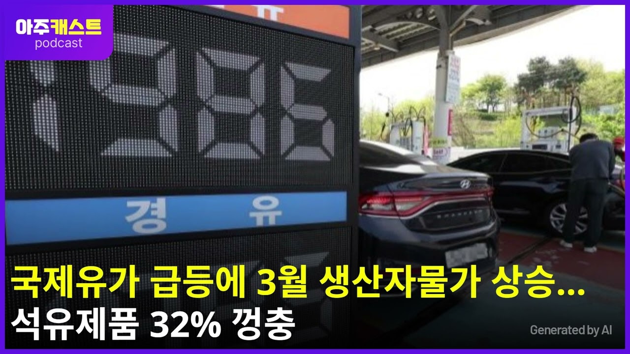 국제유가 급등에 3월 생산자물가 상승…석유제품 32% 껑충